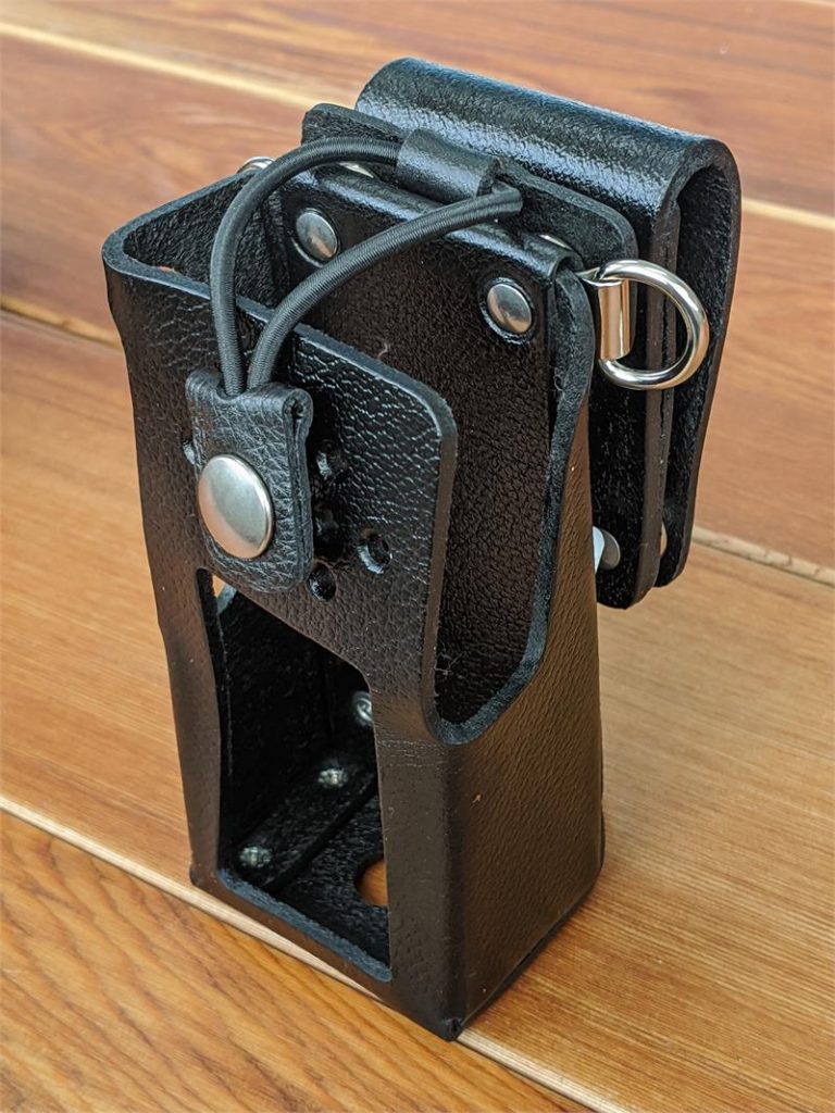 Kenwood NX3200/3220/3300/3320 DTMF 57L Leather Case/swivel B/L Drings